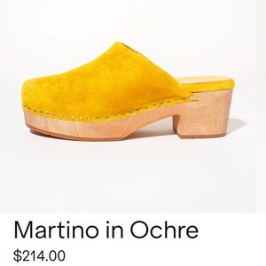 Charlotte Stone Martino Ochre Mules